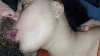 Cumshot pov kissing her nicely with hard dick, she handjob and I cum from horny heat kissing-0