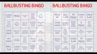 adult clip 6 Jamiett - Ballbusting Bingo - ballbusting - fetish porn femdom chastity humiliation-0