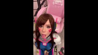 Sweetie Fox Girl Cosplay D.Va from Overwatch and Sucks Dick till Facial 608P - Overwatch-2