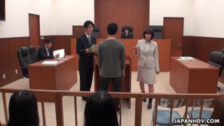 Shiori Uehara and Nonoka Kaede are fucked in the courtroom Asian!-0