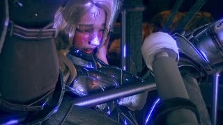 Pretty Knight Fucked By The Perfect Dildo Machine-1