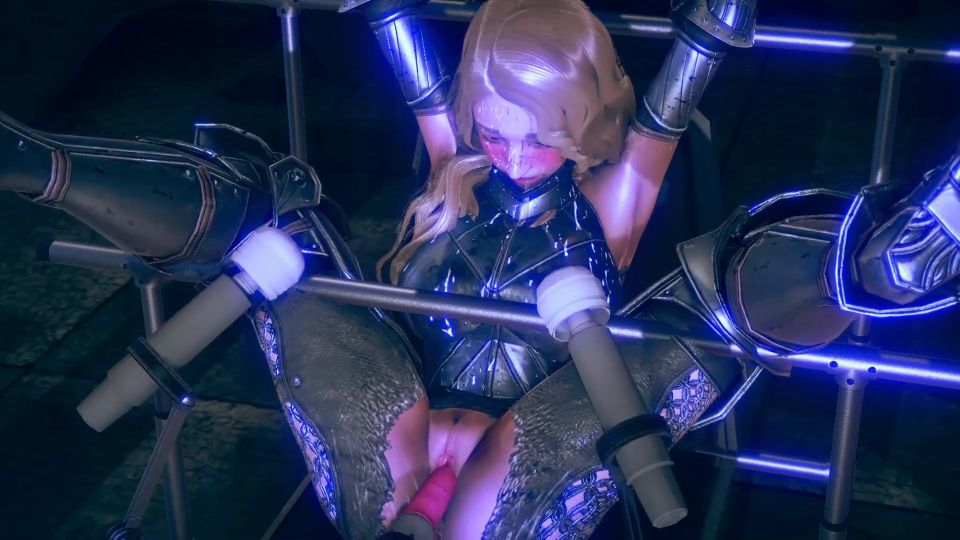 Pretty Knight Fucked By The Perfect Dildo Machine