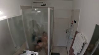 Natural Cute French Couple Get Caught Filming A Sex Tape In Camping Hotel Public Bathroom By Stranger Camera-7