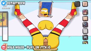 Hole House - Marge Simpson MILF Legs Spread Creampie In Glory Hole - Hole House Game-9