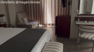 Horny amateur busty girl selfie humping corner table in the hotel room - Masturbation-0