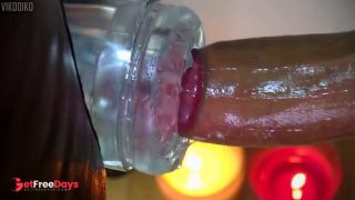 [GetFreeDays.com] Romantic Fleshlight Fucking with Candles Adult Stream October 2022-9