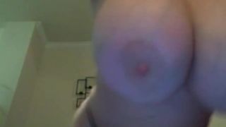 Webcam - shaking her enormous 34M - cups part 55. - Big tits-4