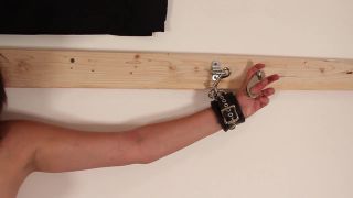 free online video 38 bdsm machine orgasm Bondage Junkies – Ariel vs. The Wall Chains, thumbcuffs on femdom porn-5