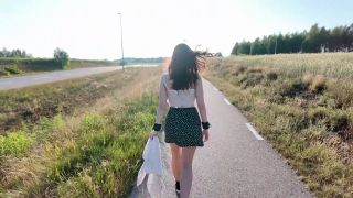 Public Nudity Teen Girl In Park Naked Exhibition-9