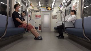Stuck alone on the last train with a seductress! A tipsy beautiful-legged woman sitting across from me flashes her panties and seduces me into an unexpected encounter. ⋆.-6