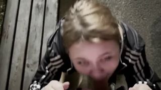 Exclusive Risky Blowjob In Public-9