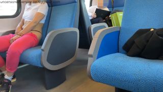 CRAZY Slut Teen Gets Dirty On The Train And Gives Me A Blowjob Among Th-6