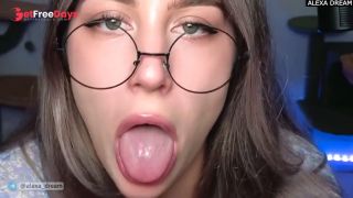 [GetFreeDays.com] BEAUTIFUL BITCH WITH GLASSES SUCKS A BIG COCK Porn Stream November 2022-1