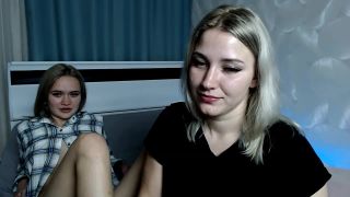 Hot blonde lesbians foot fetish show on webcam(Feet porn)-8