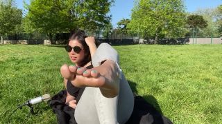 online clip 38 giantess feet fetish Feetwonders in ASMR feet teasing outdoors – (Premium user request), foot on feet porn-6