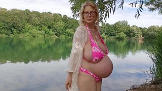 online xxx clip 16 big natural tits bouncing Casey Deluxe - Huge Tits Pregnant Mom, 1080p on mature porn-7