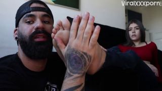 Alexya gets worshipped in this feet fetish video as a guy licks sucks and plays with her soft soles and toes JHONN WOMENS FEET foot fetish-2