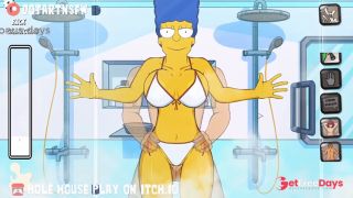 [GetFreeDays.com] Marge Simpson Fucked In The Shower Against The Glass - Hole House Game Porn Video December 2022-8