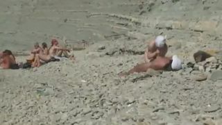 Horny people on the beach having fun-2