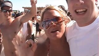 video 12 Spring break beer party on the beach of South Padre Island, Texas on public amateur night at the apollo-1