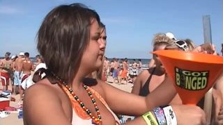 video 12 Spring break beer party on the beach of South Padre Island, Texas on public amateur night at the apollo-3