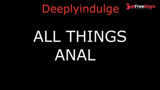 ALL THINGS ANAL AUDIO PORN ANAL TRAINING-0
