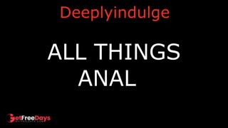 ALL THINGS ANAL AUDIO PORN ANAL TRAINING-3