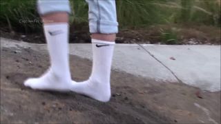 Custom Fetish - April Dirties White Nike Socks - Fetish-4