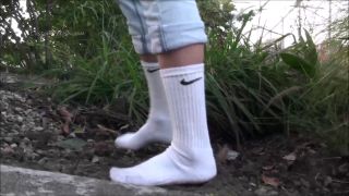 Custom Fetish - April Dirties White Nike Socks - Fetish-5