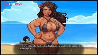 My Pig Princess  HENTAI Game  Ep.25 sling BIKINI and BDSM swimwear contest on the beach -5