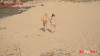 Hot White Bubble Butt Portuguese gets Picked Up in the Beach-2