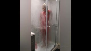 vicky d pbGetting into my red catsuit-6