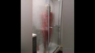 vicky d pbGetting into my red catsuit-7