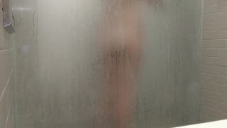 blonde busty girl taking a shower. hidden cam-6