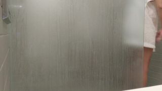 blonde busty girl taking a shower. hidden cam-9