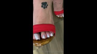 TATIANA - tatianasnaughtytoes () Tatianasnaughtytoes - new snow white pedicure red mules walking around in my red kiara mules sho 03-01-2021-8