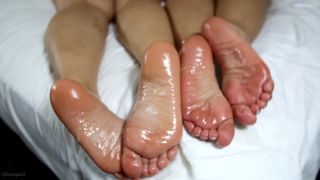 7111 Birthday cake - Foot Fetish  Cum On Soles  Double Footjob-9