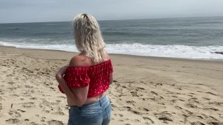 M@nyV1ds - Cameron Skye - MILF Public Beach Flashing and Pussy-0