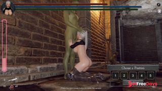 an orc with a huge dick fucks the pussy and mouth of a cute blonde girl-9