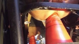Demensions - Straight Male Taking Huge Cone Stretching Out In The Tool Shed Object Anal-2