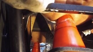 Demensions - Straight Male Taking Huge Cone Stretching Out In The Tool Shed Object Anal-4