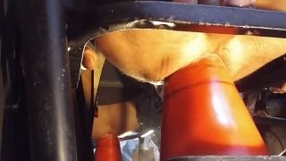 Demensions - Straight Male Taking Huge Cone Stretching Out In The Tool Shed Object Anal-5