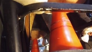 Demensions - Straight Male Taking Huge Cone Stretching Out In The Tool Shed Object Anal-8