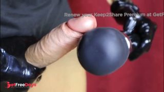 powerful vibrating cock close-up and sexy moans-6