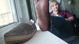 online adult video 24 pregnant smoking fetish fetish porn | Shoe fetish – Rina Foxxy – black nylon, feet flats tease - shoe fetish - feet porn fetish xxx | nylon-feet-4