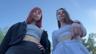 xxx video clip 15 Petite Princess Femdom – Two Mistresses Brought You To The Forest To Pov Spit And Humiliate You And Then Leave You There, hard femdom on pov -8