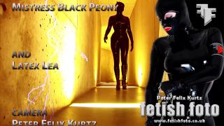 7579 Spanked In Rubber In Dark Dungeon - Mistress Black Peony...-9