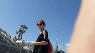 Going crazy for a stunning fit girl on the beach Nudism!-4