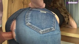 Fucked A Beauty Through A Hole In Jeans And Cum In Her Tight Pussy  Bellamurr 1080p-3