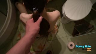 Nancy Hole - Masturbate with Hair, Sucks Cock And Ends on Lovely Mask - Amateur-9